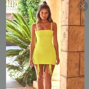 Sweet Little Ties Strappy Ruched Mini Dress